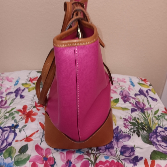 Dooney bourke leather  Dover tote  pink - Picture 2 of 12